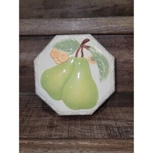 Vintage Octogon Pear Wall Hanging